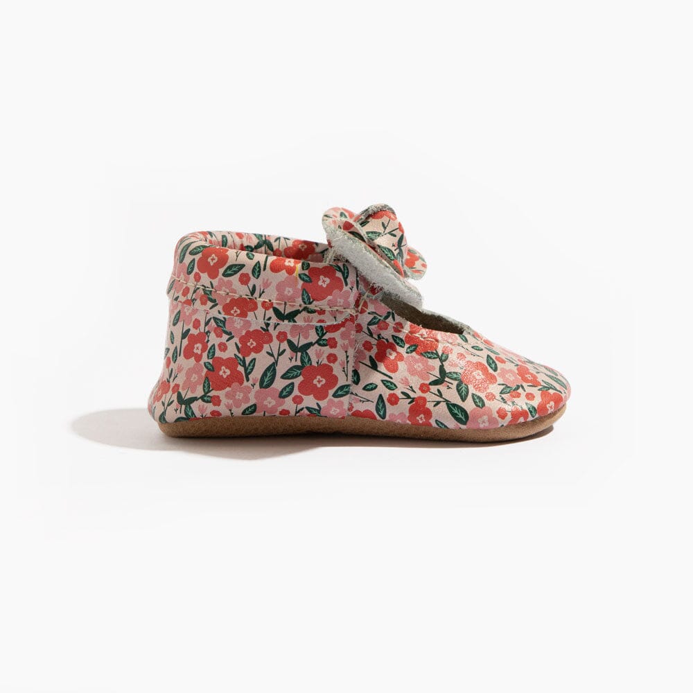 Freshly Picked Bouquet Knotted Bow Baby Shoe