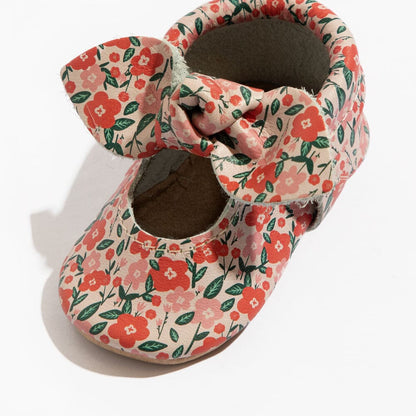 Freshly Picked Bouquet Knotted Bow Baby Shoe