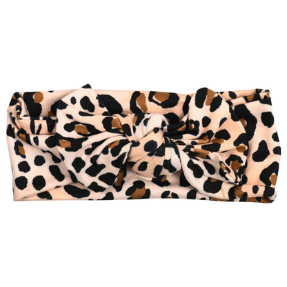 Three Little Tots Leopard Knotted Headband