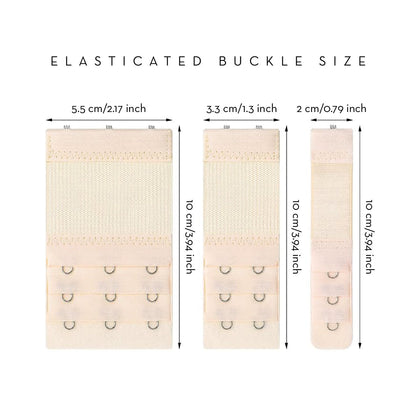 The Spoiled Mama 3 Piece Set Bra Strap Extenders - Comfortable Fit During Pregnancy & Postpartum