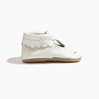 Freshly Picked Toasted Bright White Mary Jane Baby Shoe