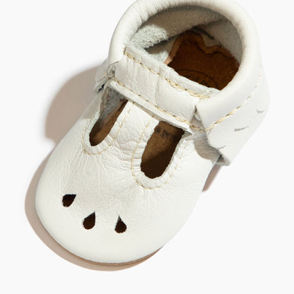 Freshly Picked Toasted Bright White Mary Jane Baby Shoe