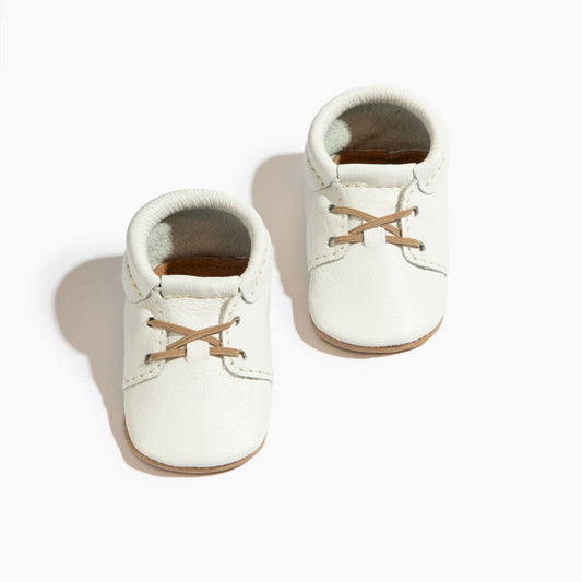 Freshly Picked Toasted Bright White Oxford Baby Shoe