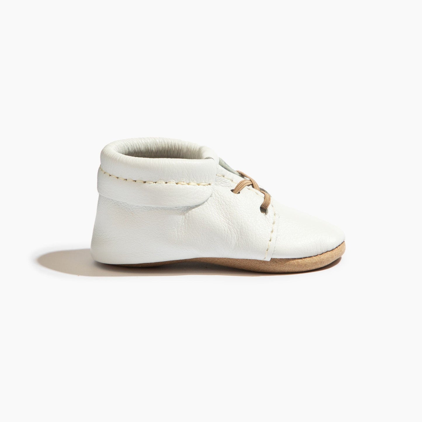 Freshly Picked Toasted Bright White Oxford Baby Shoe