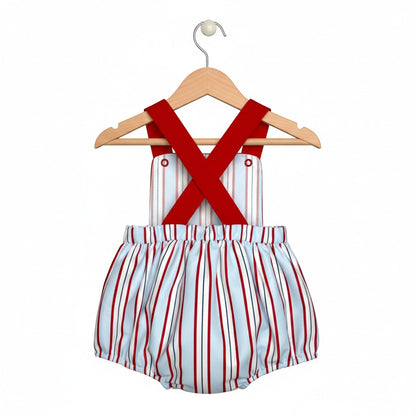The Little Lemons Company All-American Stripes Bubble Romper
