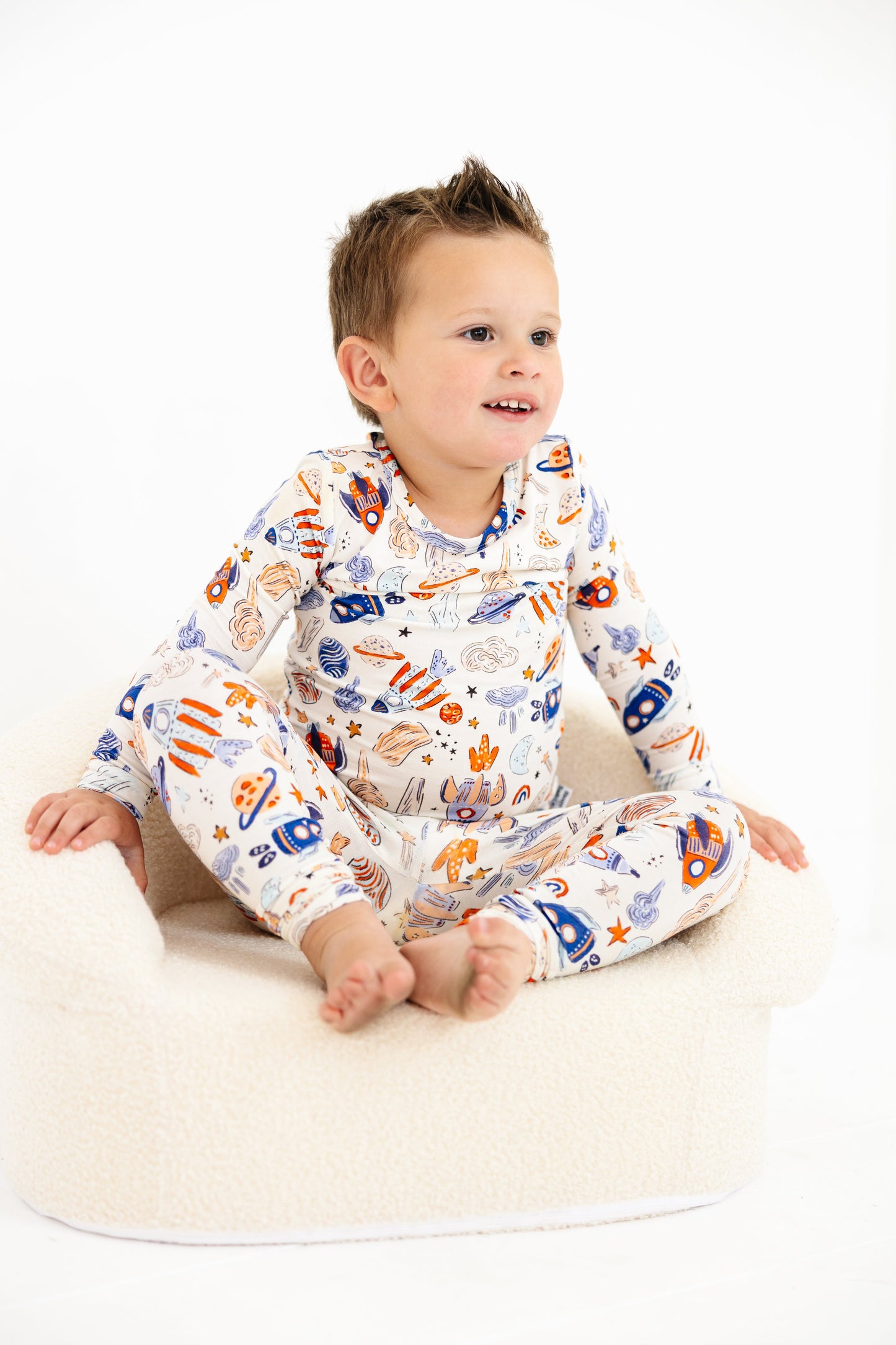 Sleepy Sage Co Space Explorer Two Piece Pajama Set
