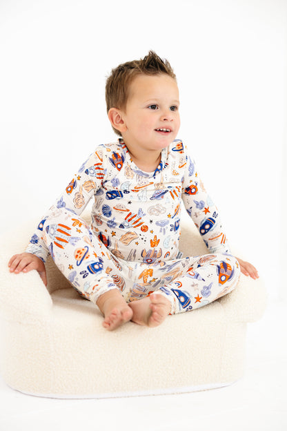 Sleepy Sage Co Space Explorer Two Piece Pajama Set