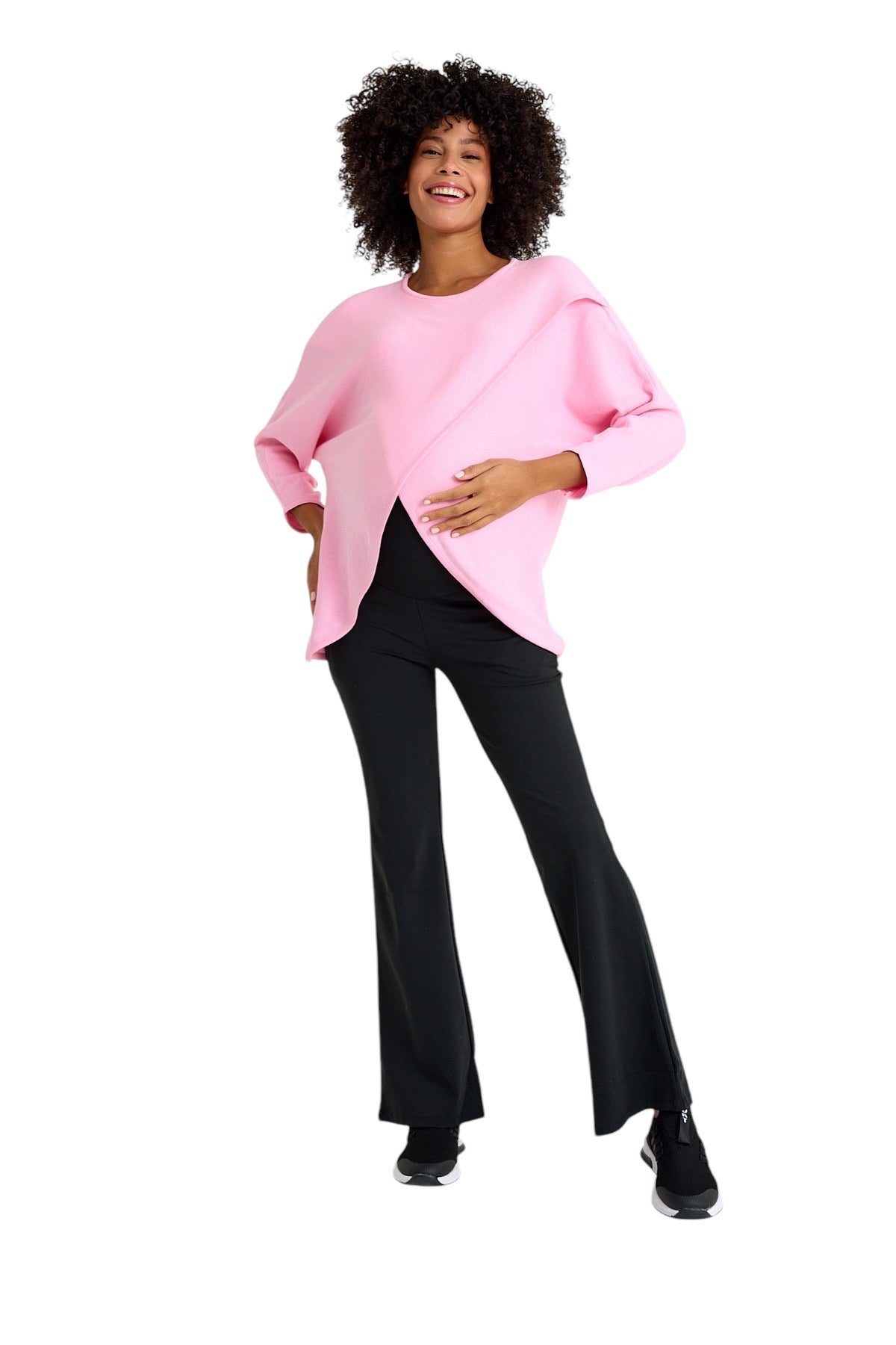 Accouchée Let Loose Crossover Long Sleeve Maternity/Nursing Knit Top