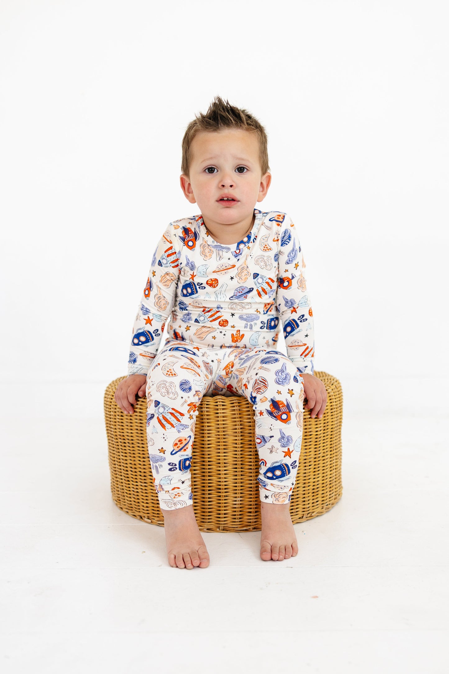 Sleepy Sage Co Space Explorer Two Piece Pajama Set