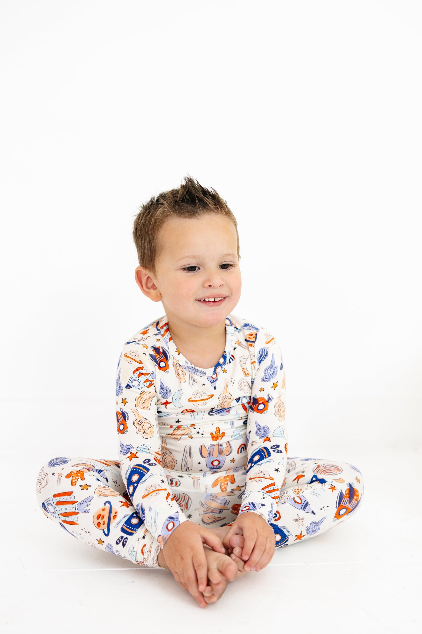 Sleepy Sage Co Space Explorer Two Piece Pajama Set