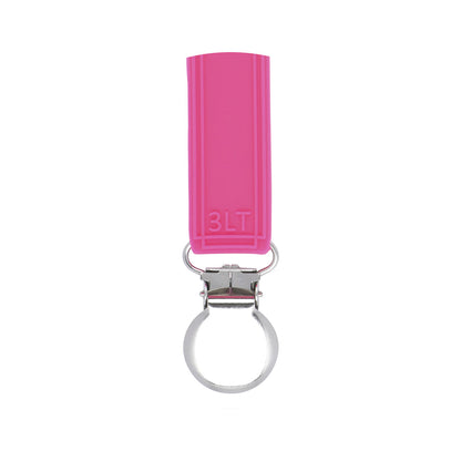 Three Little Tots Classic Hot Pink Barbie All Silicone One Piece Pacifier Clip