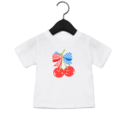 Personalized Cherry Bow T-Shirt