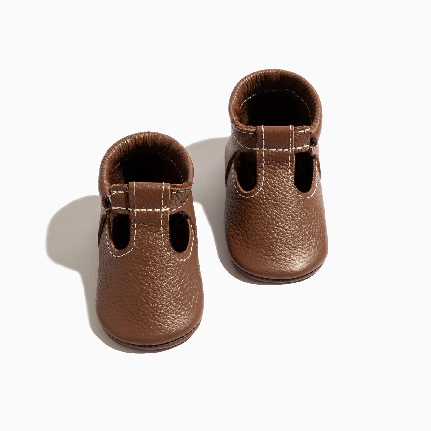 Freshly Picked Chestnut T-Bar Baby Shoe