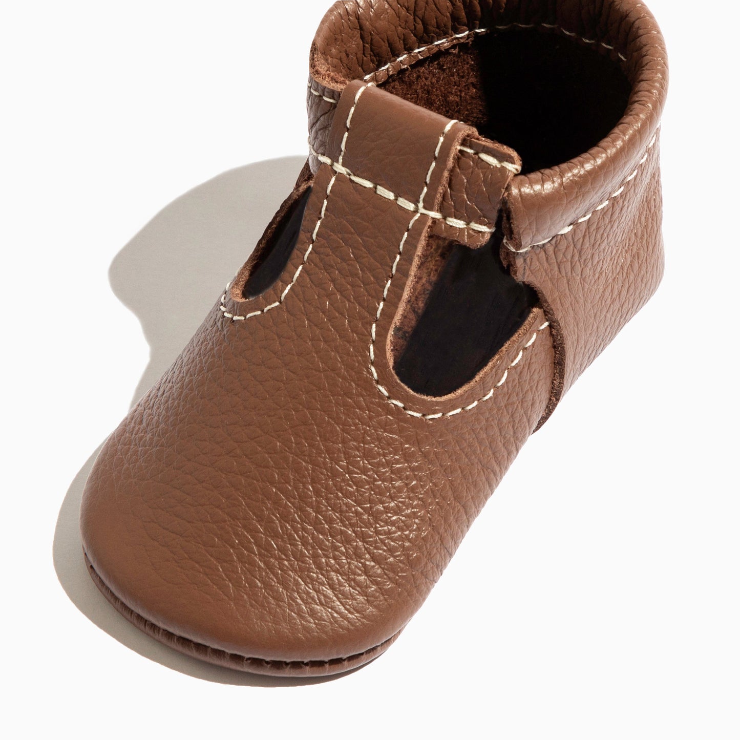 Freshly Picked Chestnut T-Bar Baby Shoe