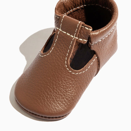Freshly Picked Chestnut T-Bar Baby Shoe