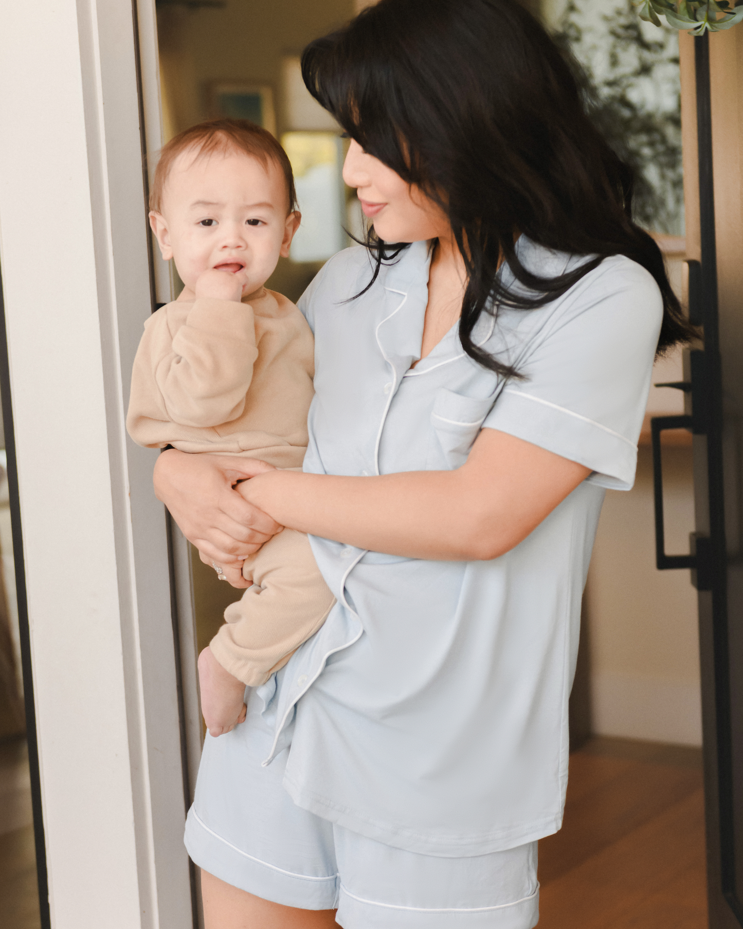 Kindred Bravely Clea Bamboo Short Sleeve Pajama Set Mist