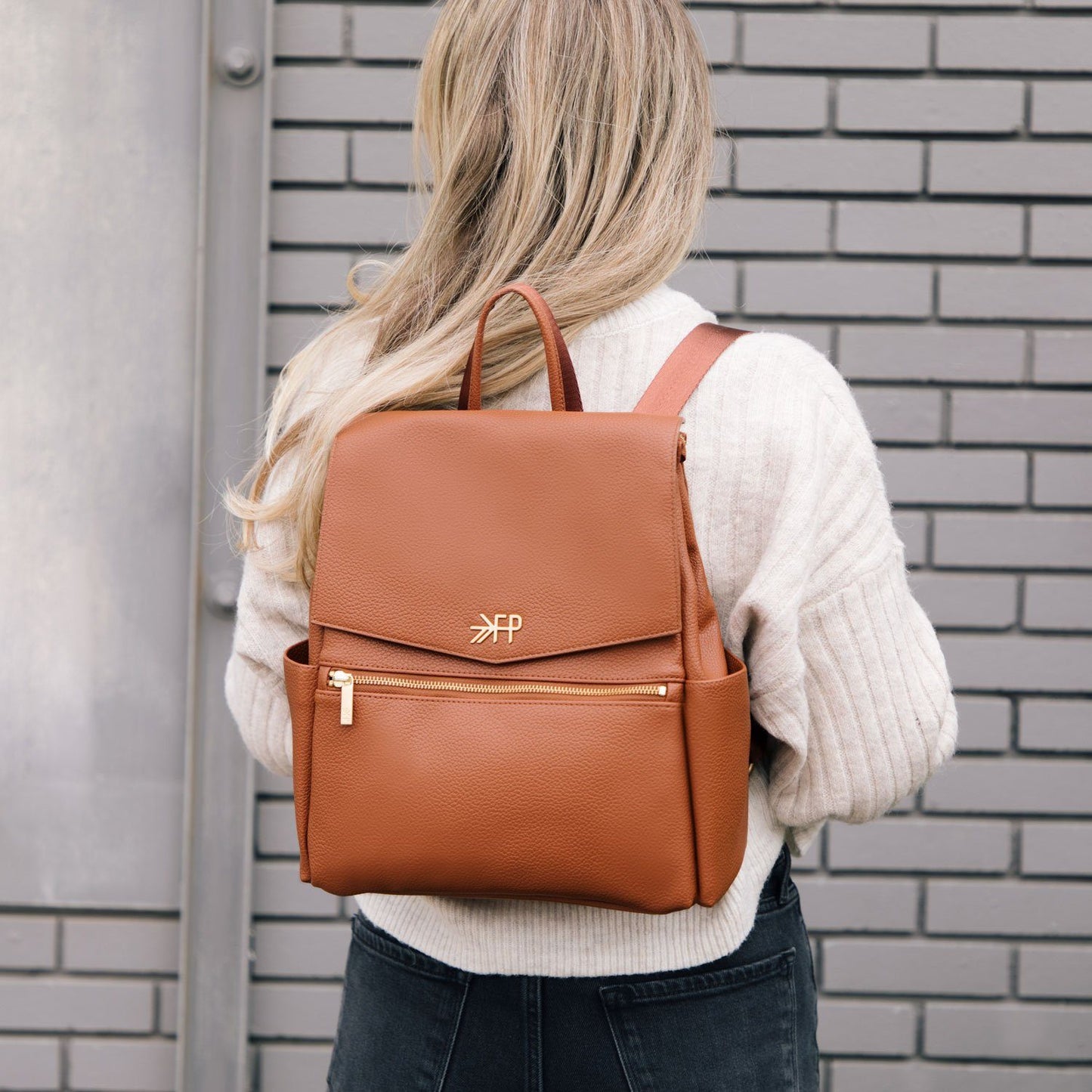 Freshly Picked Cognac Mini Classic Diaper Bag II