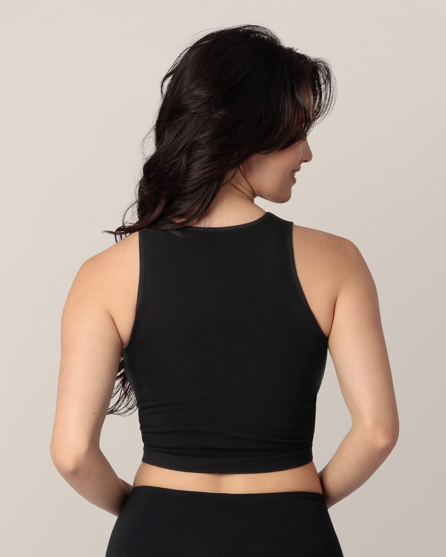 Kindred Bravely Sublime Bamboo Maternity & Nursing Longline Bra Top Black