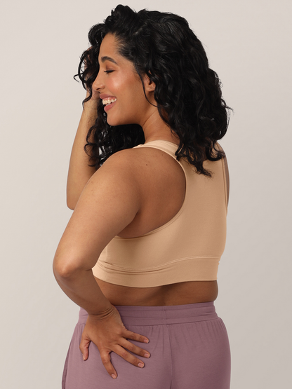 Kindred Bravely French Terry Racerback Nursing & Sleep Bra Beige