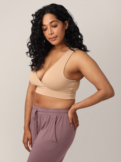 Kindred Bravely French Terry Racerback Nursing & Sleep Bra Beige