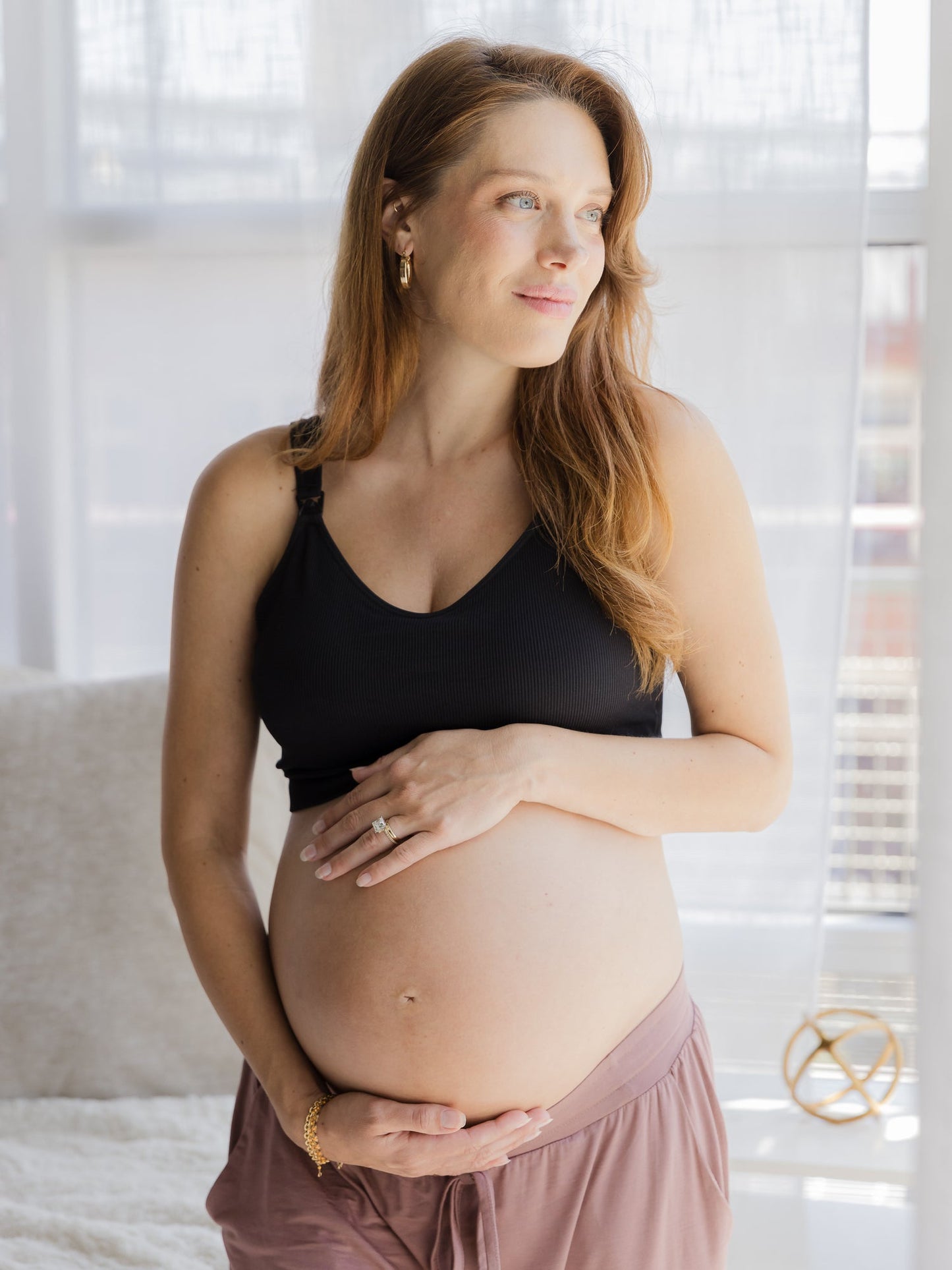 Kindred Bravely Mia Maternity & Nursing Lounge Bra Black