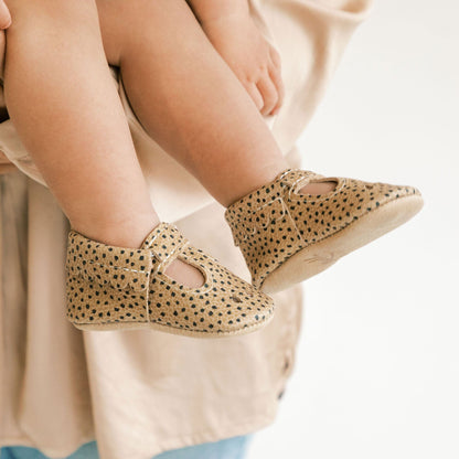 Freshly Picked Almond Speckles Mary Jane Baby Shoe