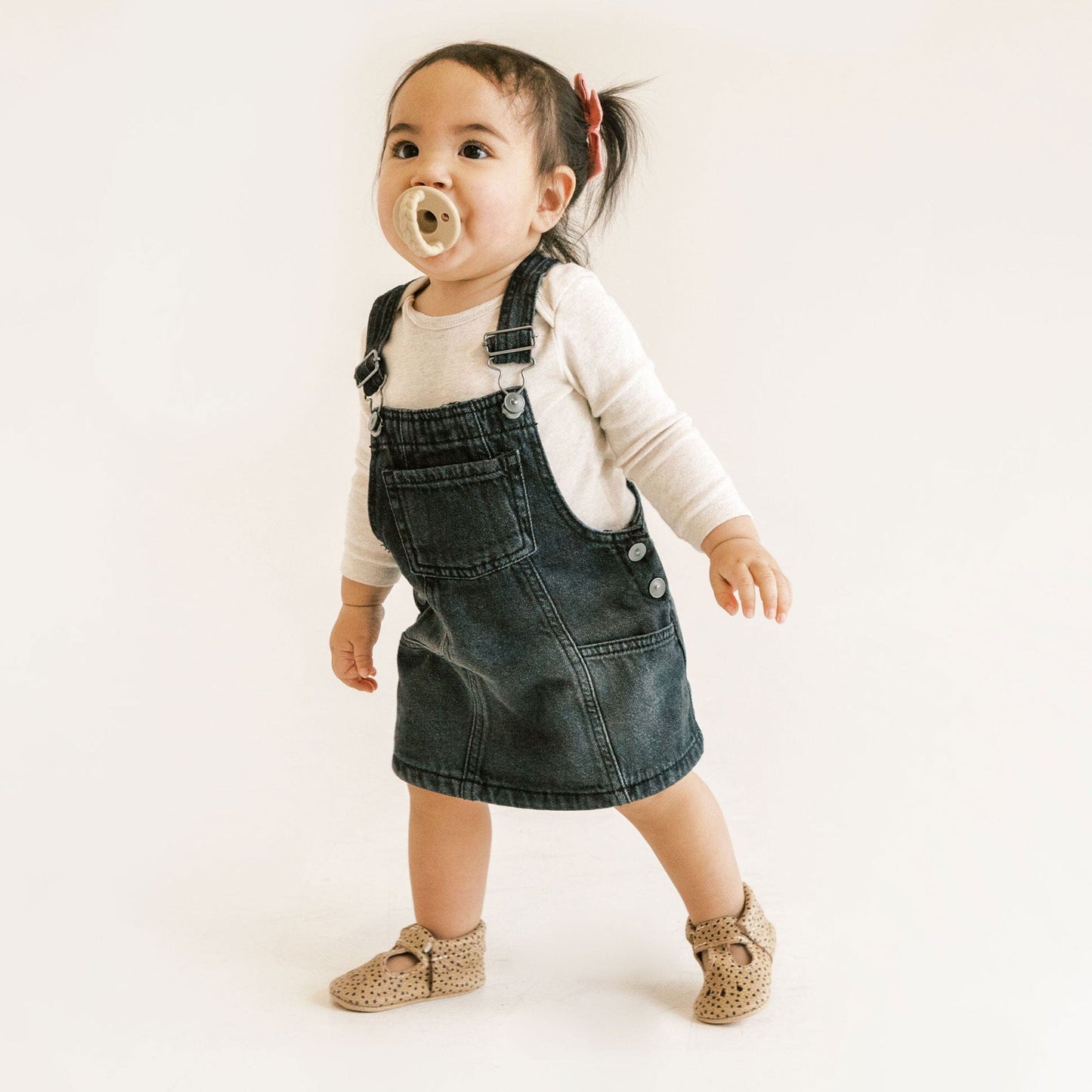 Freshly Picked Almond Speckles Mary Jane Baby Shoe