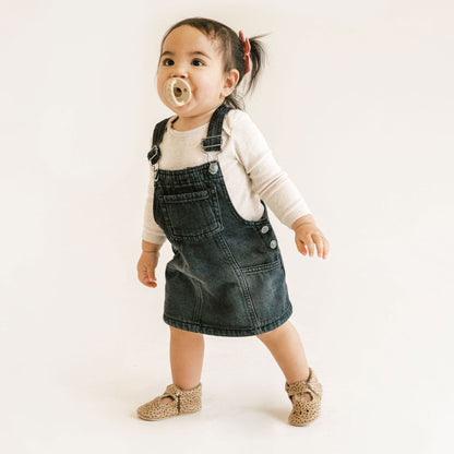 Freshly Picked Almond Speckles Mary Jane Baby Shoe
