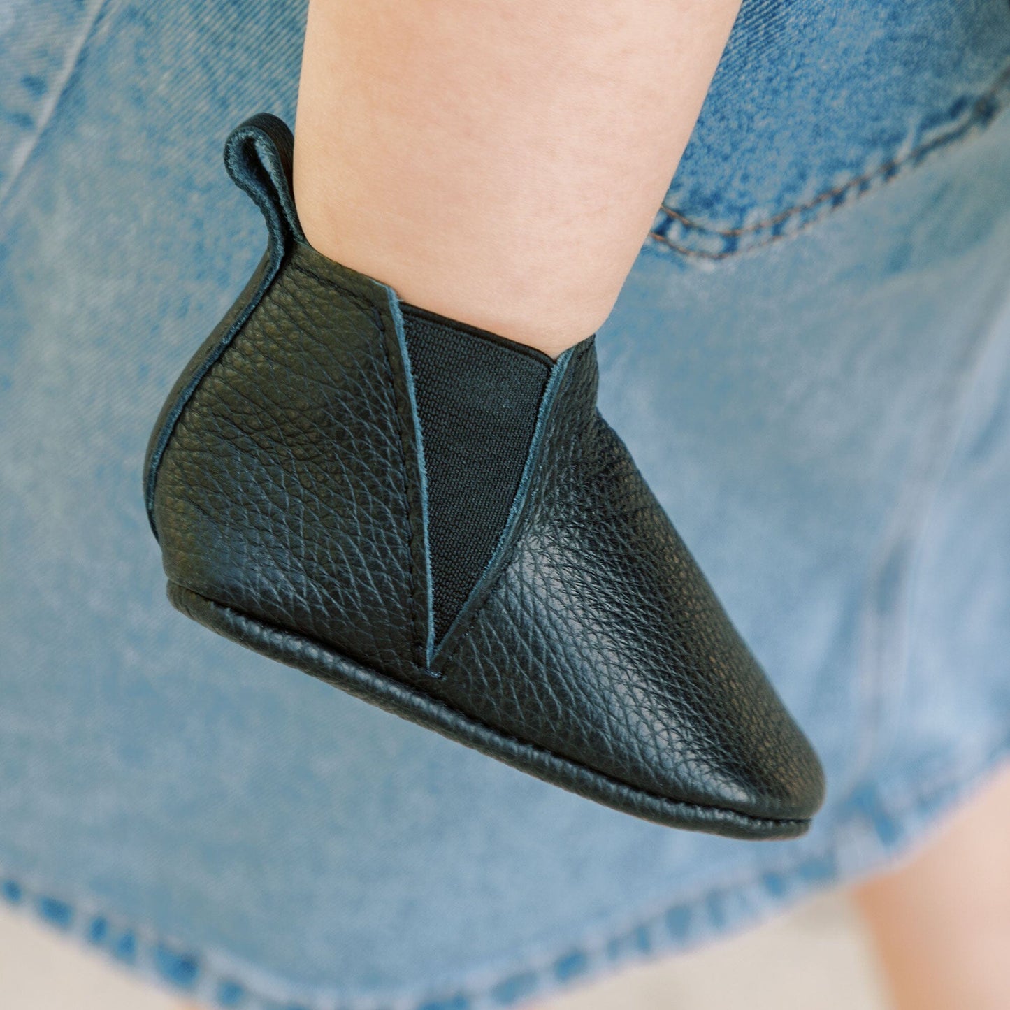 Freshly Picked Ebony Chelsea Boot Baby Shoe