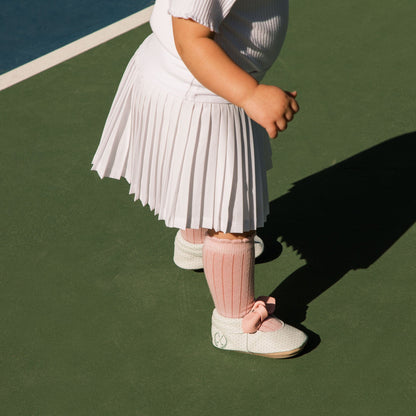 Freshly Picked Birdie Knotted Bow Baby Shoe