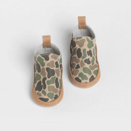 Freshly Picked Duck Camo Slip On Baby Shoe
