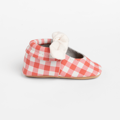 Freshly Picked Picnic Table Knotted Bow Baby Shoe
