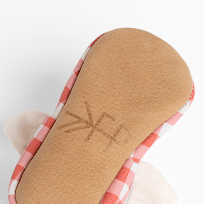 Freshly Picked Picnic Table Knotted Bow Baby Shoe