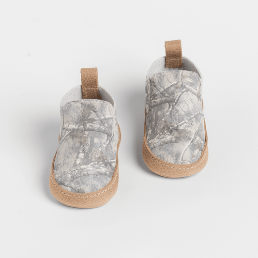 Freshly Picked Oak Tree Camo Slip On Baby Shoe