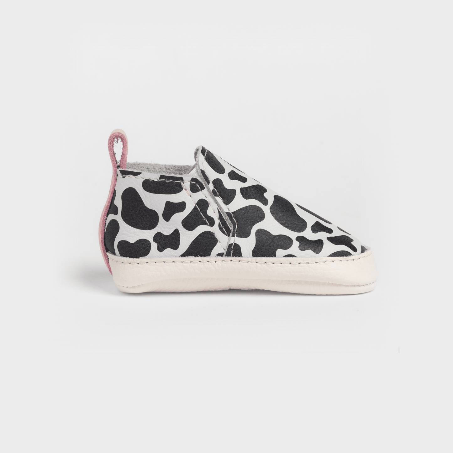 Freshly Picked Cow Print Slip On Baby Shoe