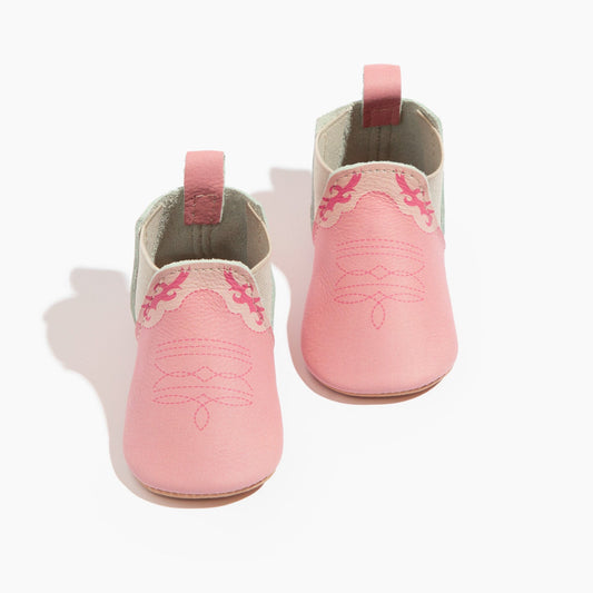 Freshly Picked Bubblegum Cowboy Chelsea Boot Baby Shoe