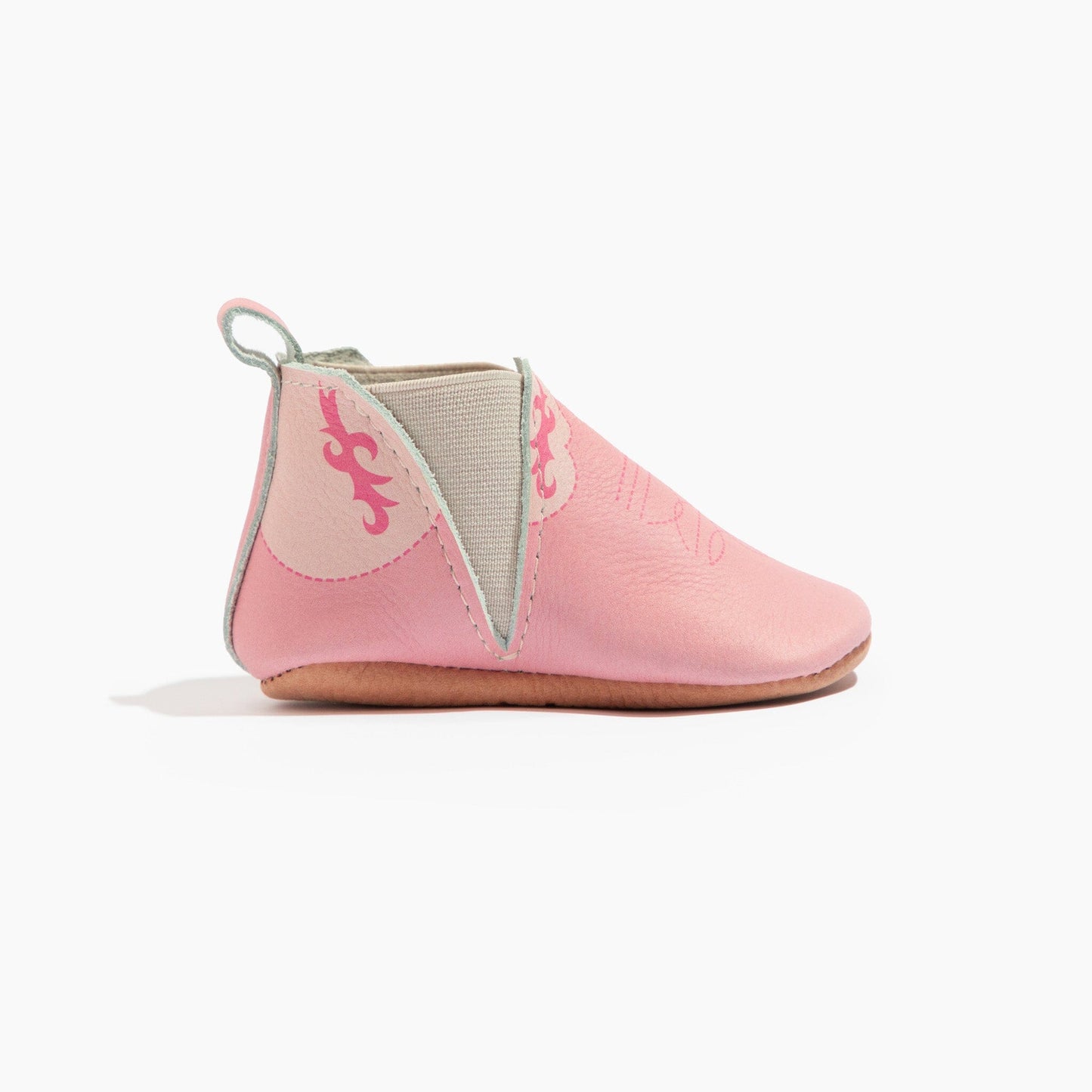 Freshly Picked Bubblegum Cowboy Chelsea Boot Baby Shoe