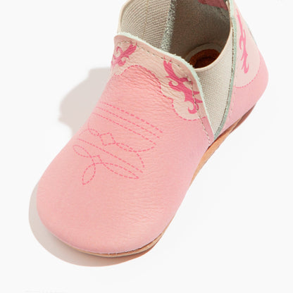 Freshly Picked Bubblegum Cowboy Chelsea Boot Baby Shoe