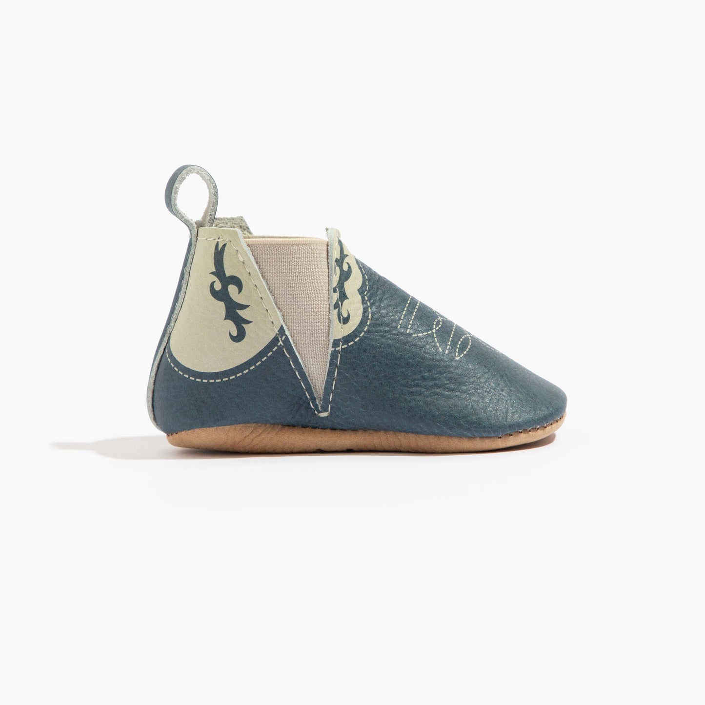 Freshly Picked Denim Cowboy Chelsea Boot Baby Shoe