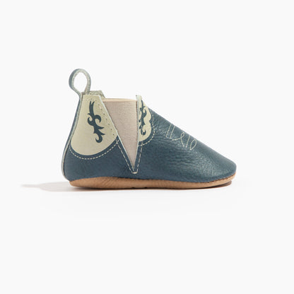 Freshly Picked Denim Cowboy Chelsea Boot Baby Shoe