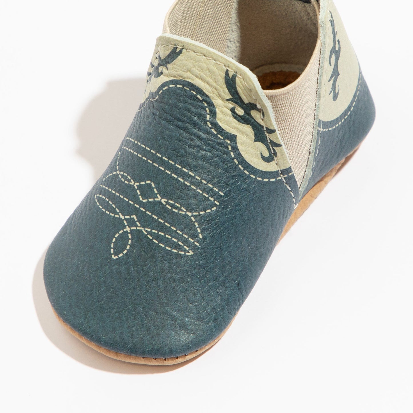 Freshly Picked Denim Cowboy Chelsea Boot Baby Shoe