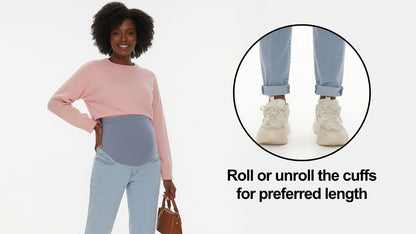 Maternity Boyfriend Jeans - Delilah's Maternity