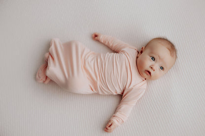 Three Little Tots Heavenly Pink Newborn Knotted Baby Gown