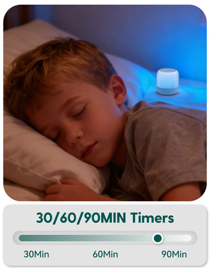 Babelio Pocket Glow White Noise Sound Machine | 20 Non-Looping Sounds