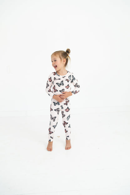 Sleepy Sage Co Butterfly Dreams Two Piece Pajama Set