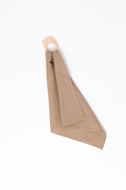 Wildbird Desert Lark Linen + Maple Ring Teether