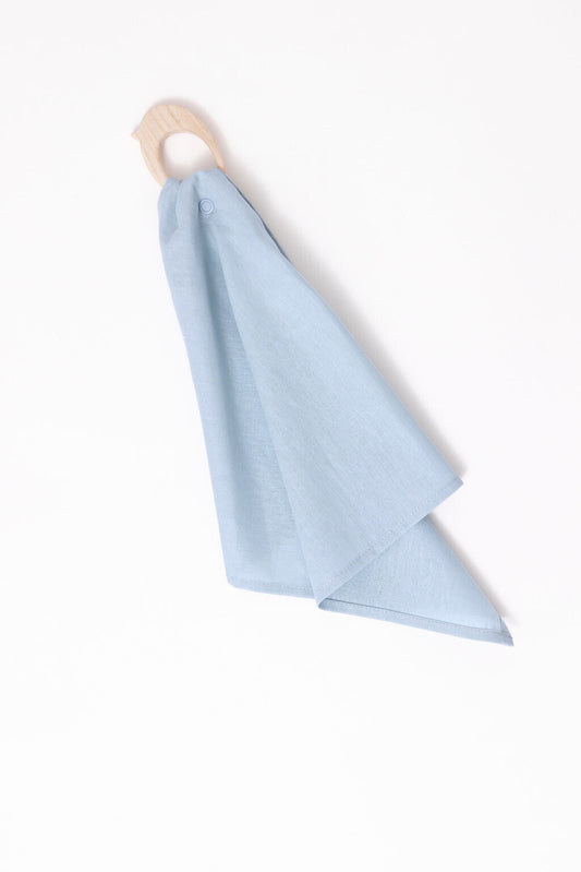 Wildbird Dove Linen + Maple Ring Teether