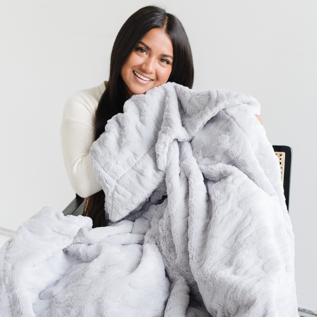 Saranoni Patterned Faux Fur XL Throw Blankets