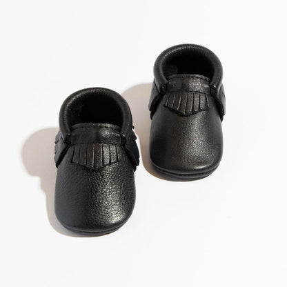 Freshly Picked Ebony Moccasin Baby Shoe