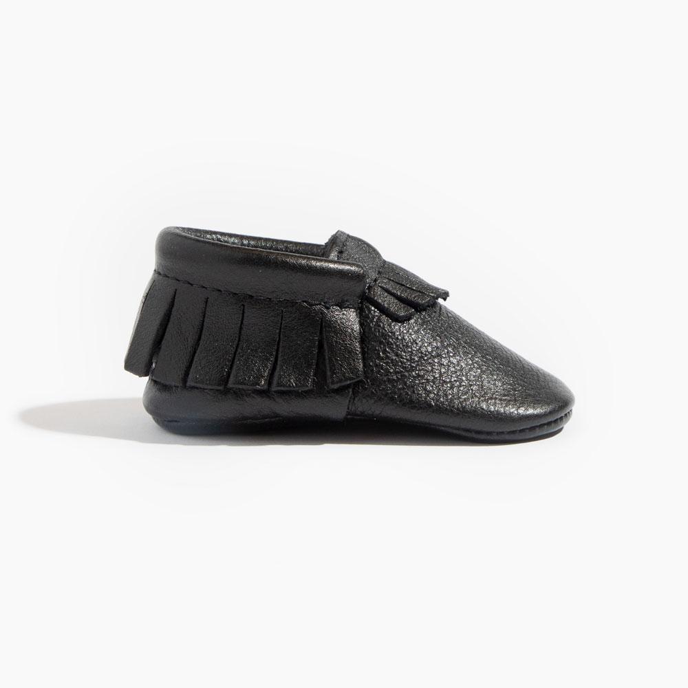 Freshly Picked Ebony Moccasin Baby Shoe